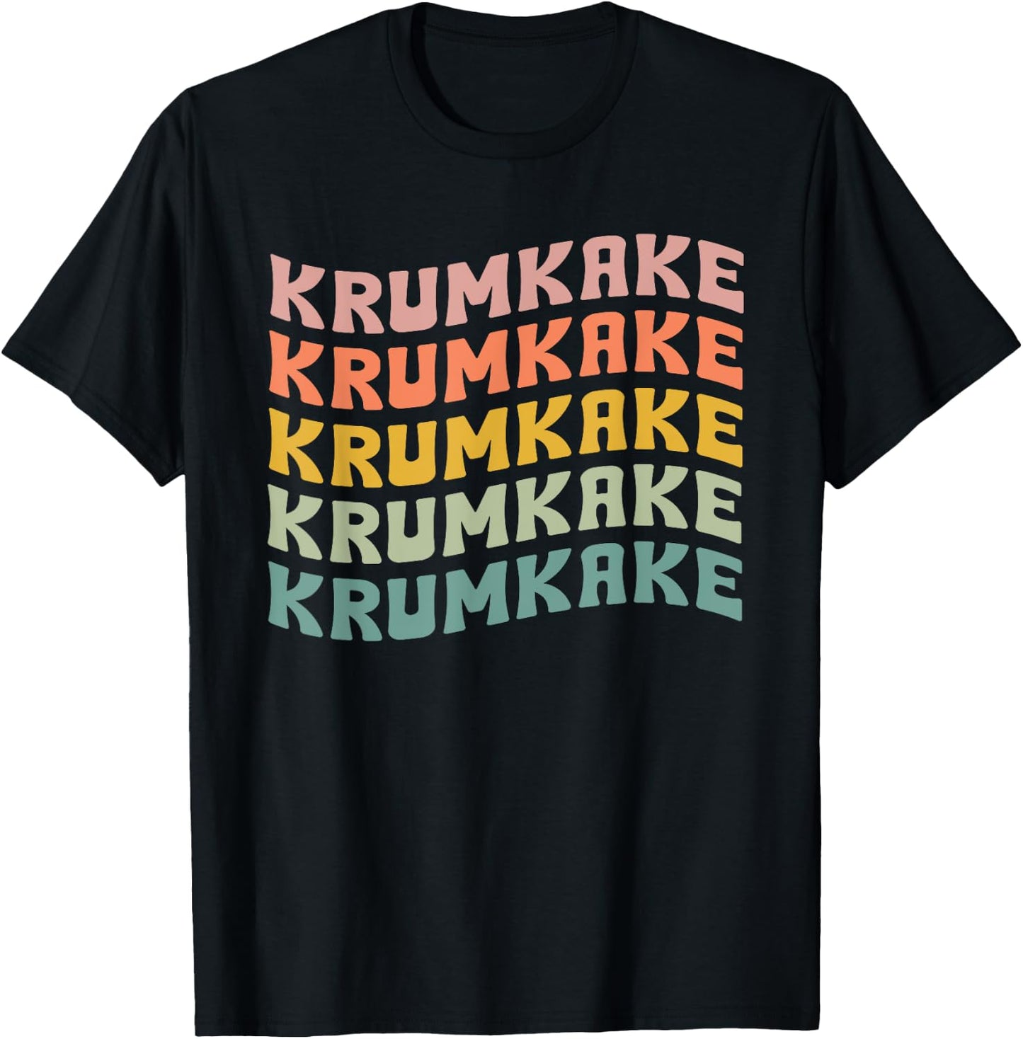 Krumkake Typeset Apparel Scandinavian Waffer Lovers T-Shirt - T-Shirt | Black