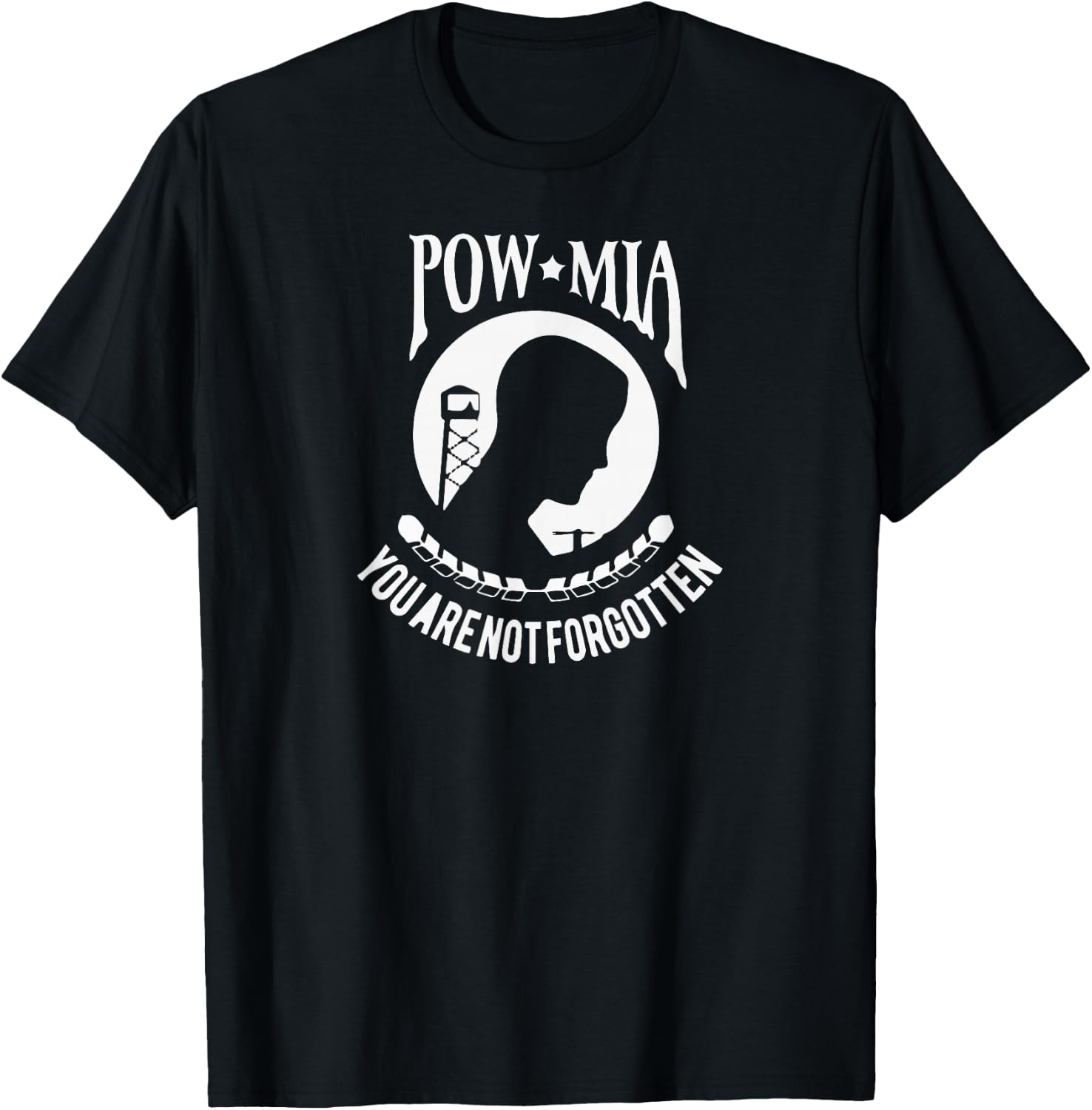 Pow Mia T-Shirt - T-Shirt | Black