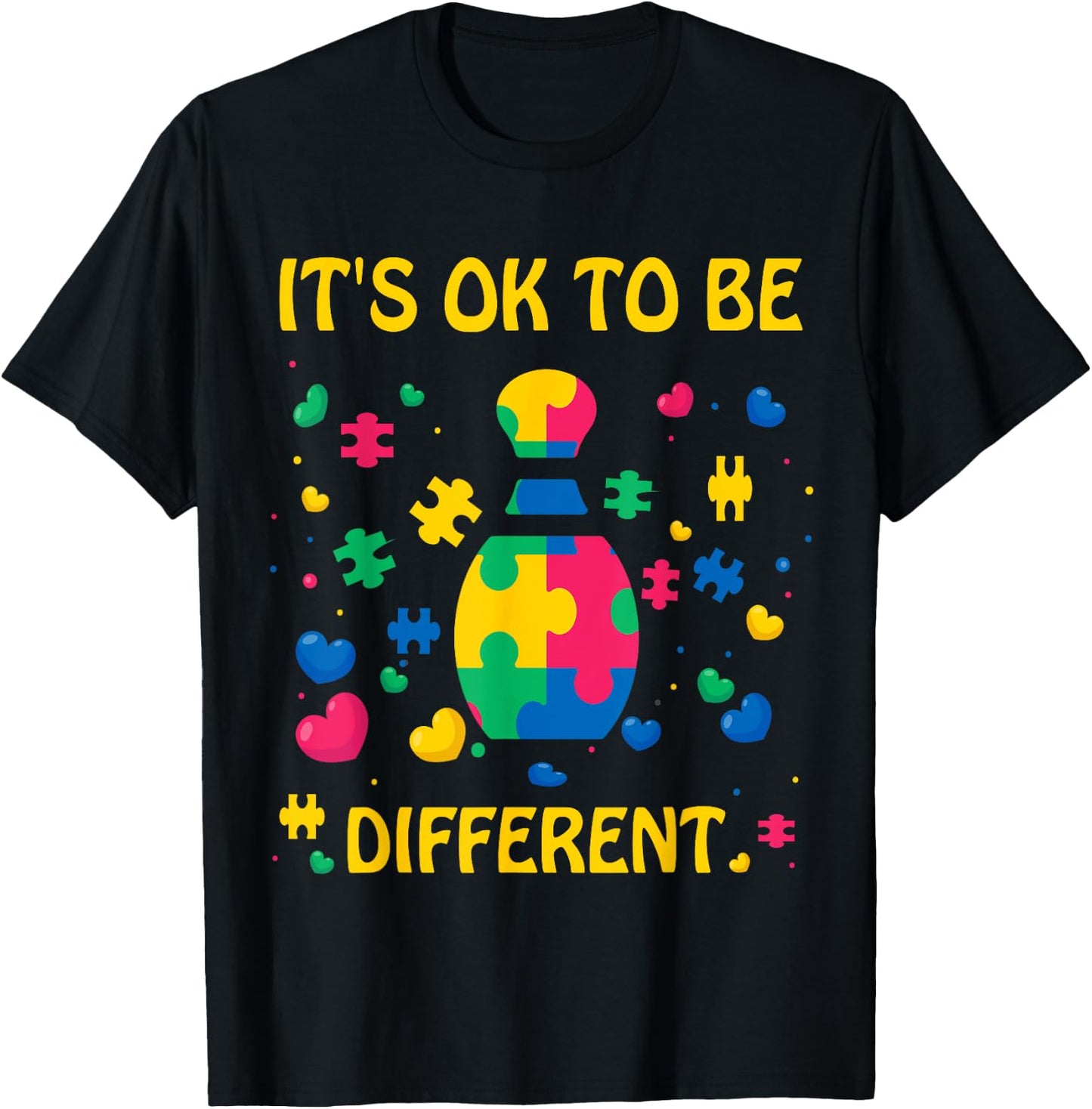 World Autism Month April 2021 Bowling Kid Mom Dad Lover T-Shirt - T-Shirt | Black