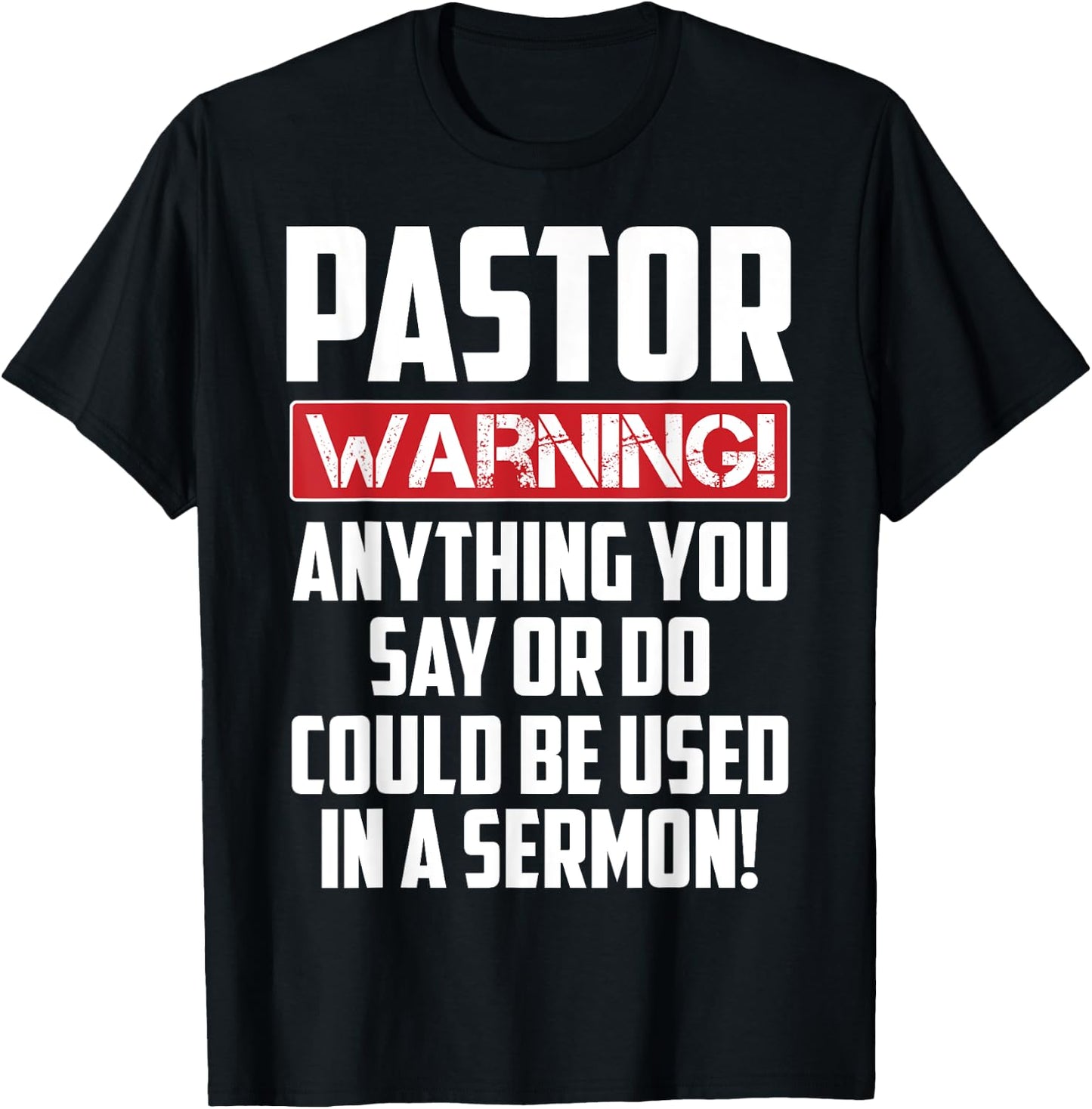 Funny Pastor Gift Religious Preachers Men Women Church T-Shirt - T-Shirt | Black