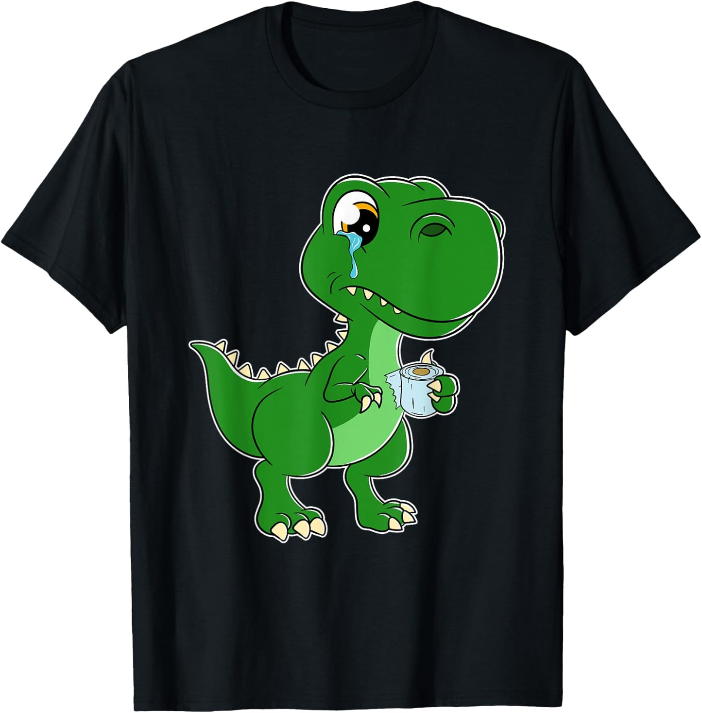The struggle is real funny T-Rex Toilet Paper T-Shirt - T-Shirt | Black