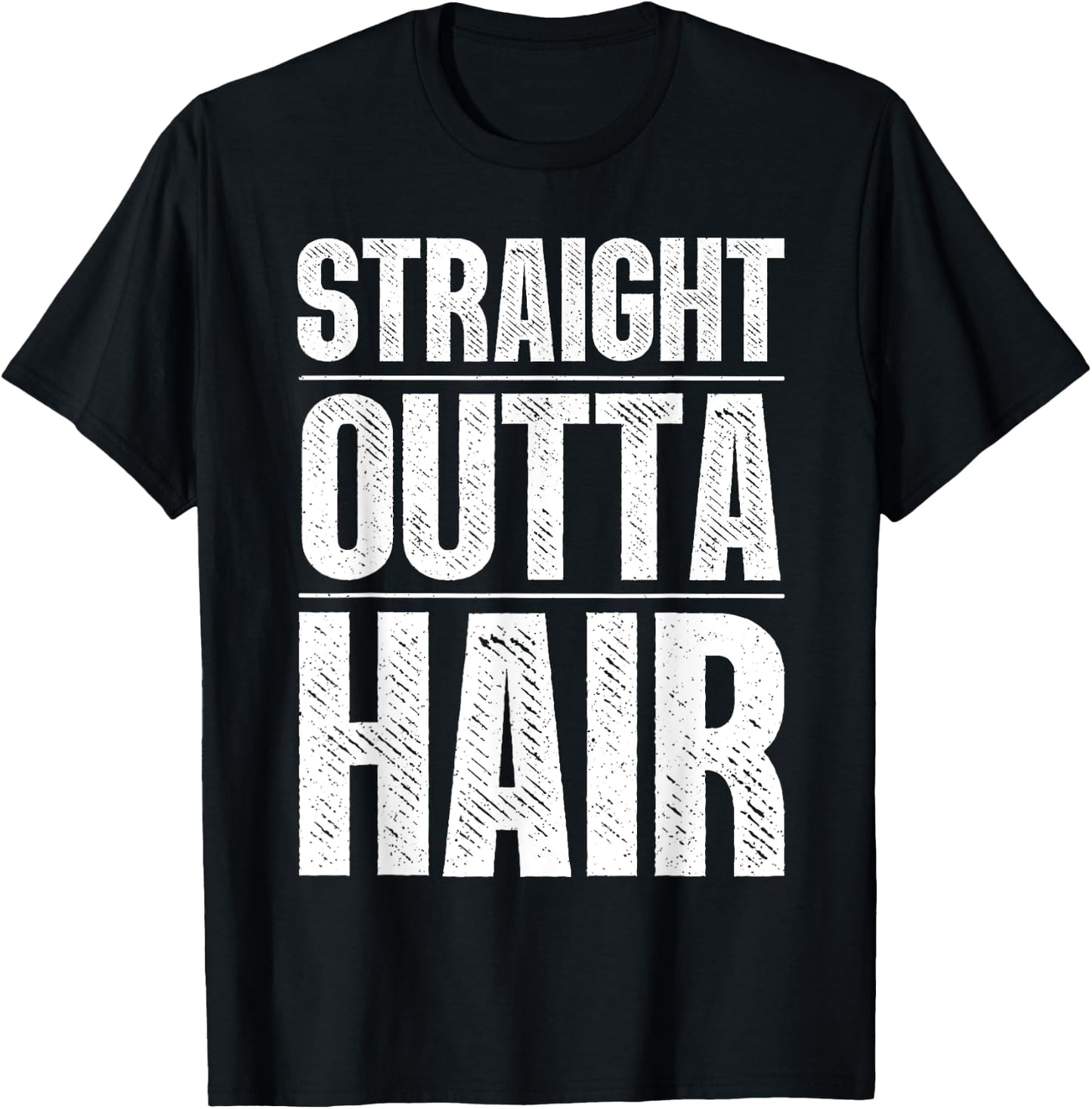 Funny Bald Man Design Dad Joke Bald Head Bald Guys T-Shirt - T-Shirt | Black