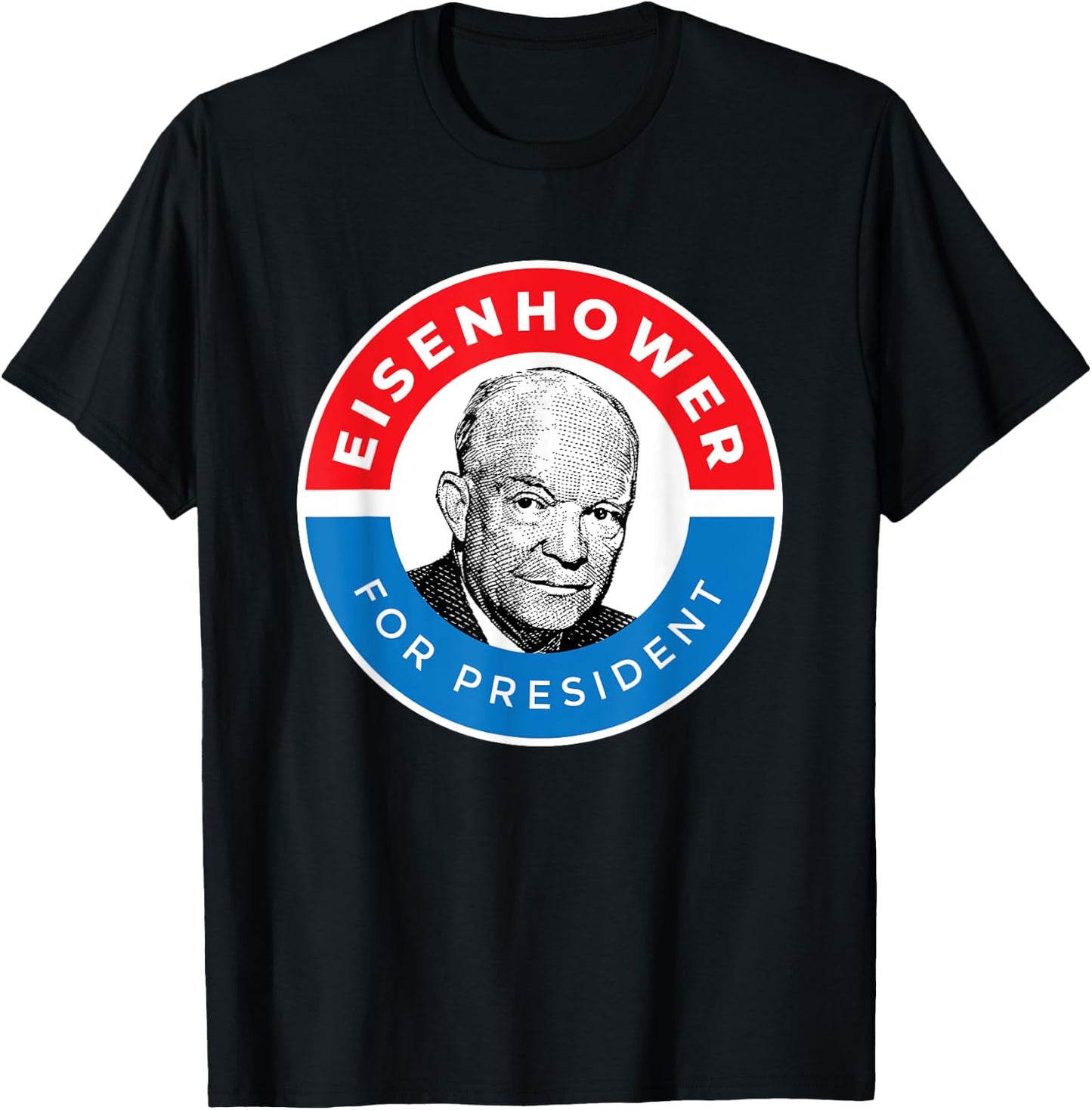 President Ike General Dwight Eisenhower T-Shirt - T-Shirt | Black