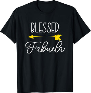 Blessed Fabuela Cute Cool T-Shirt - T-Shirt | Black