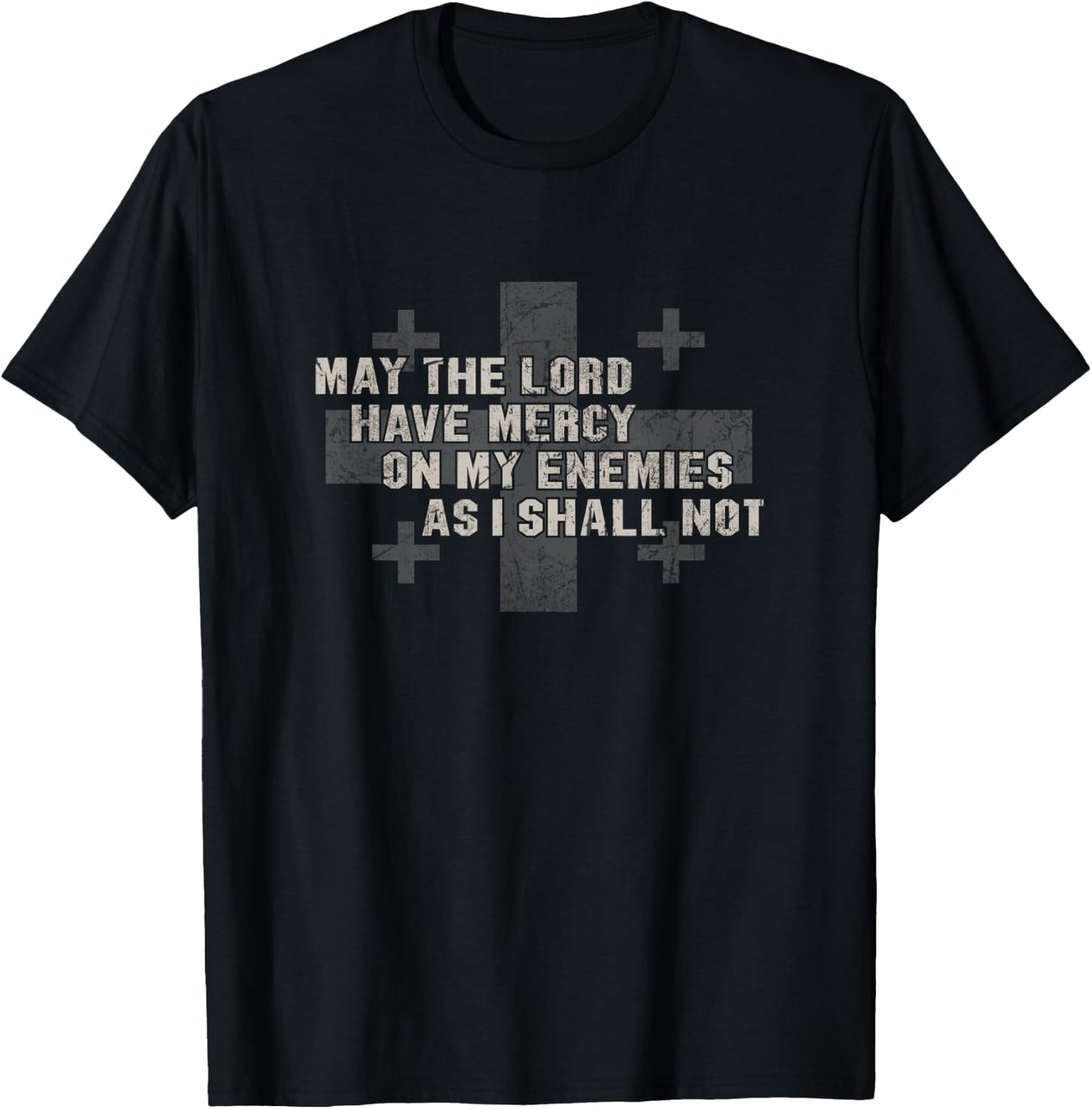May the lord have Military mercy Army flag operator T-Shirt - T-Shirt | Black