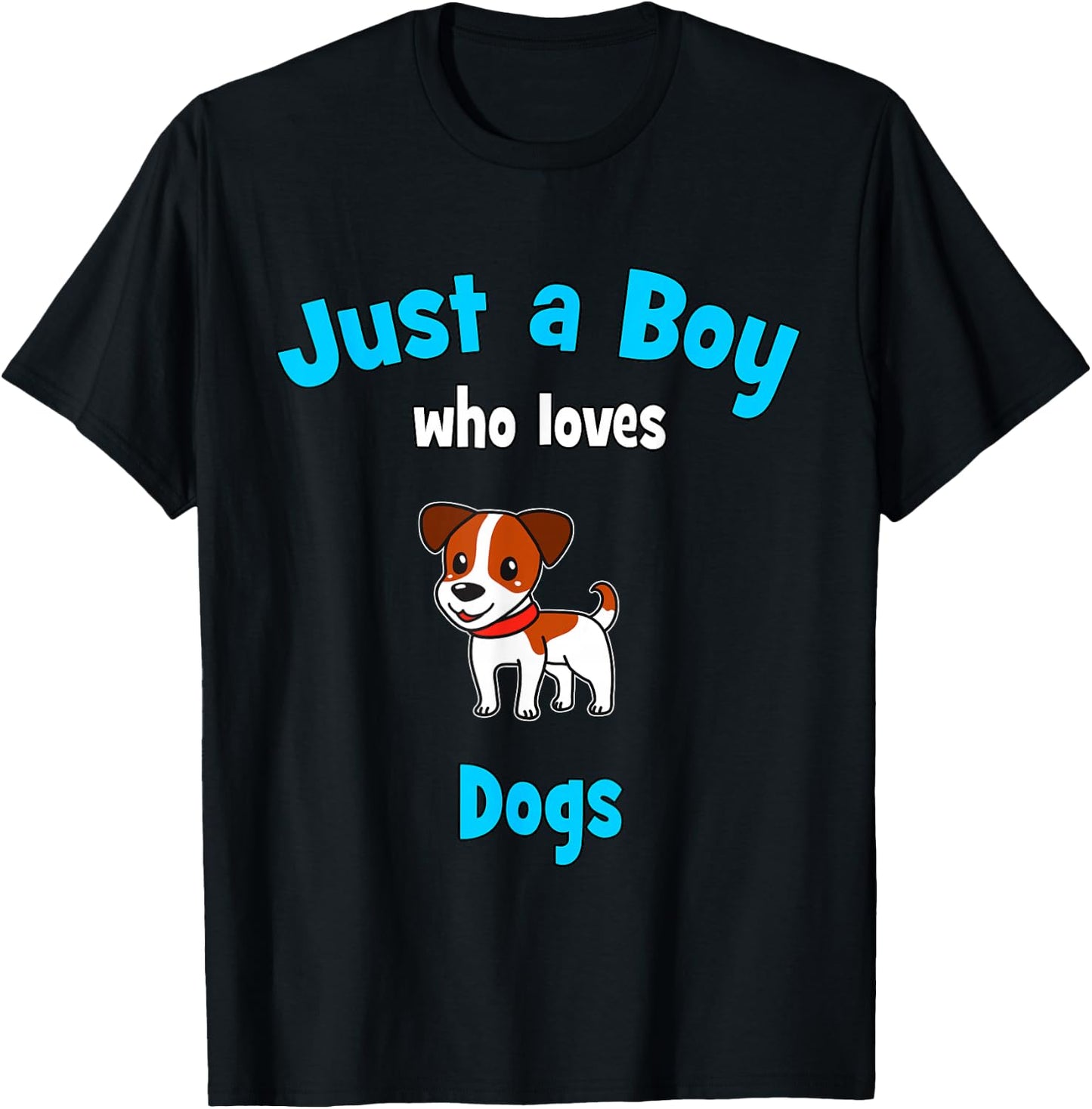 Dog Shirt for Boys | Children's Dog T-Shirt - T-Shirt | Black