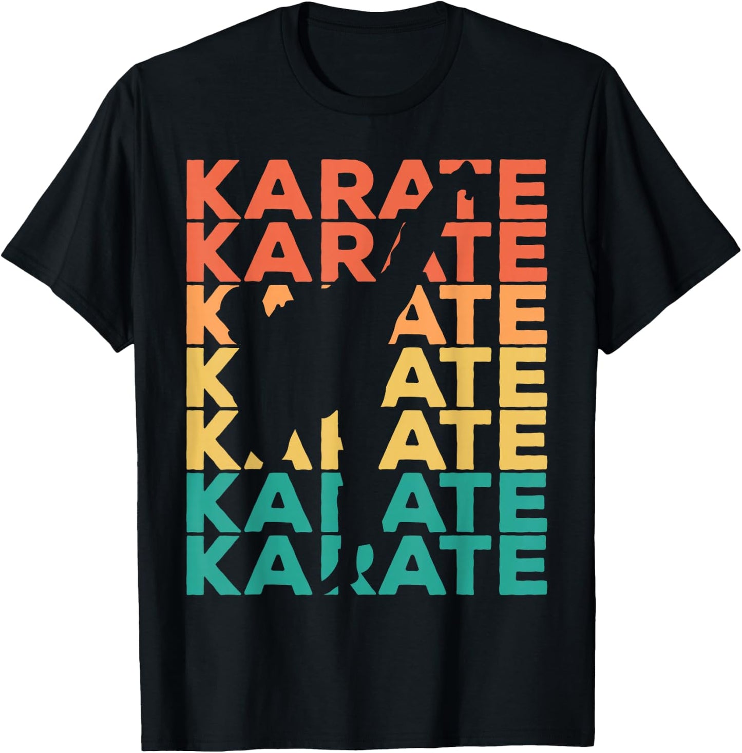 Retro Vintage Karate Gift Karateka Small T-Shirt - T-Shirt | Black