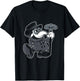 Vintage Cartoon Plague Doctor - Creepy Cute - Spooky Goth T-Shirt - T-Shirt | Black