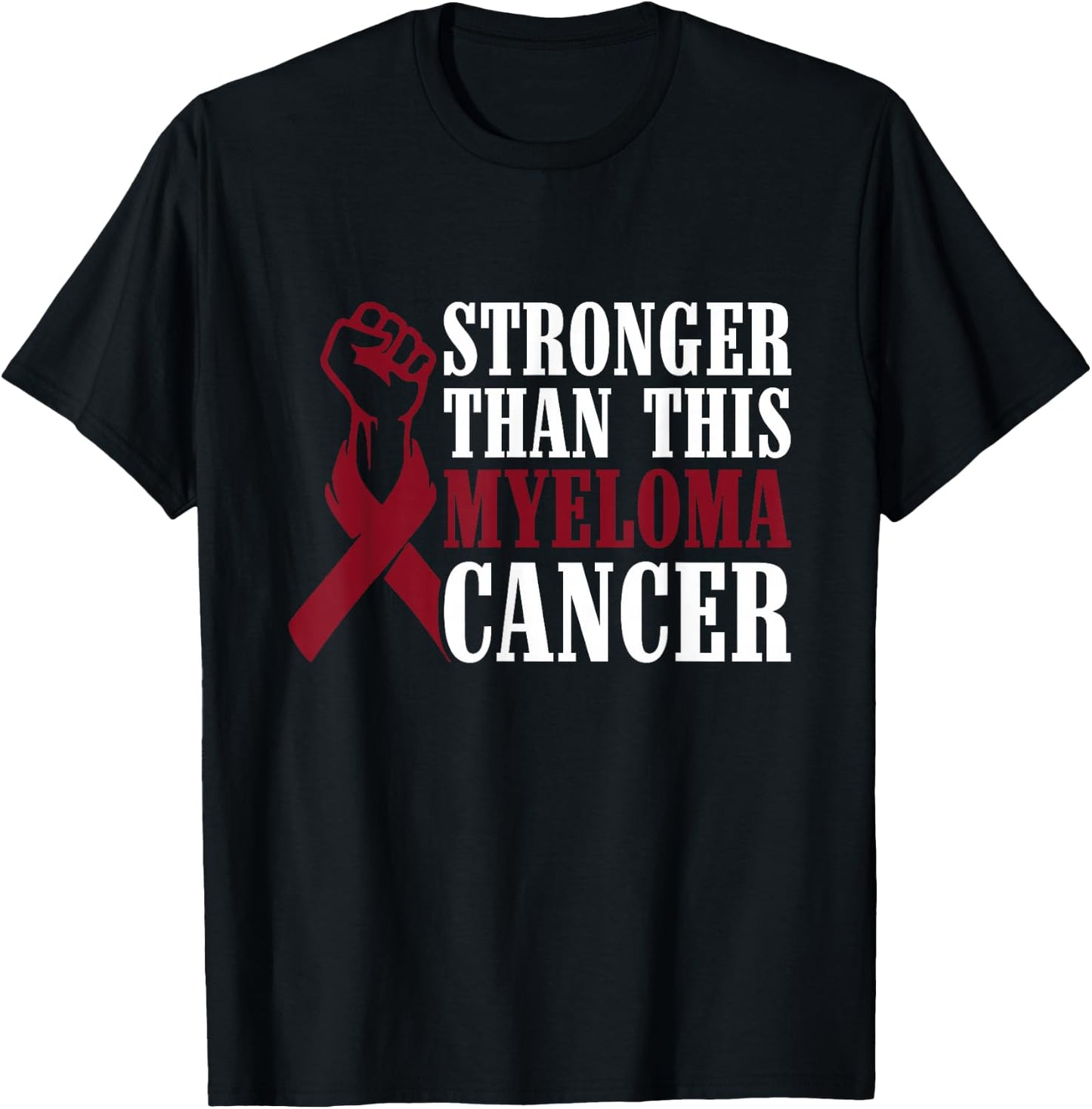 Stronger Than This Myeloma Cancer Multiple Myeloma Awareness T-Shirt - T-Shirt | Black