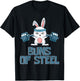 Buns of Steel Body Fitness Rabbit Rabbit Gym Workout T-Shirt - T-Shirt | Black