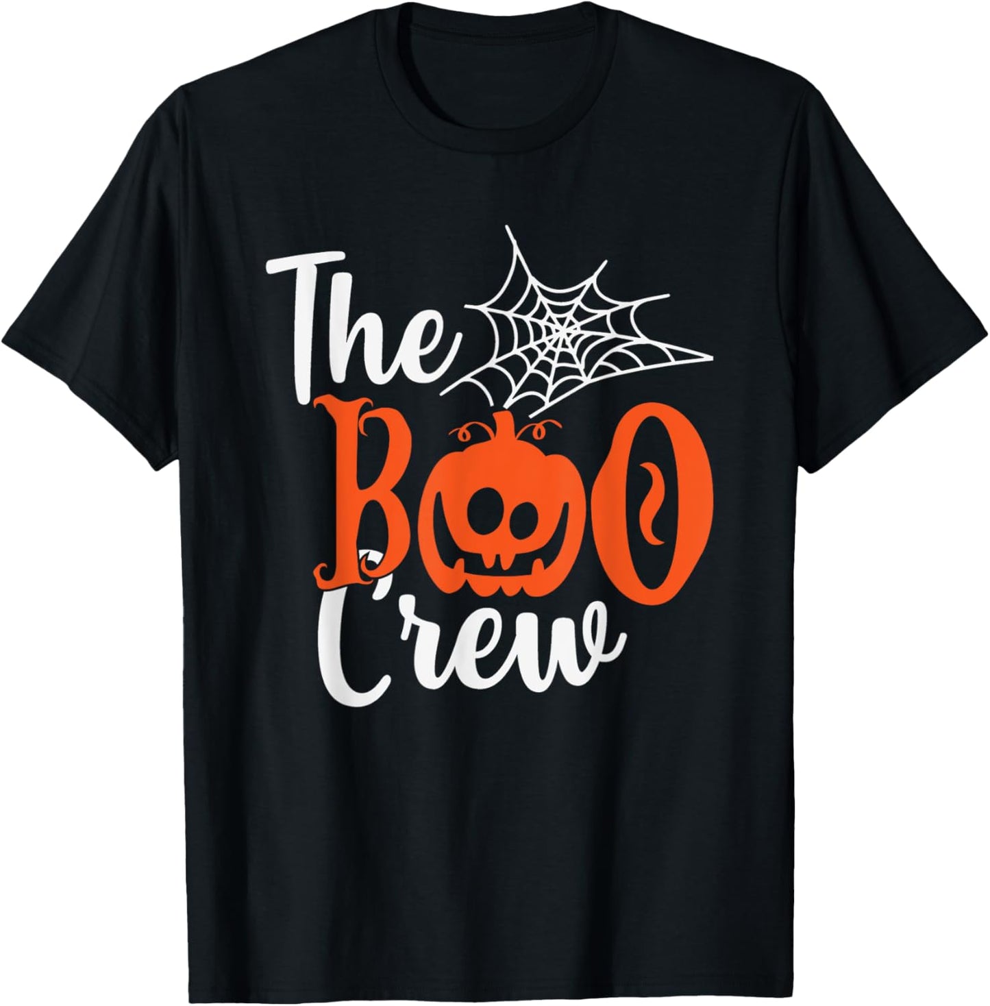 Halloween The Boo Crew - Spooky Pumpkin Fun Family Matching T-Shirt - T-Shirt | Black
