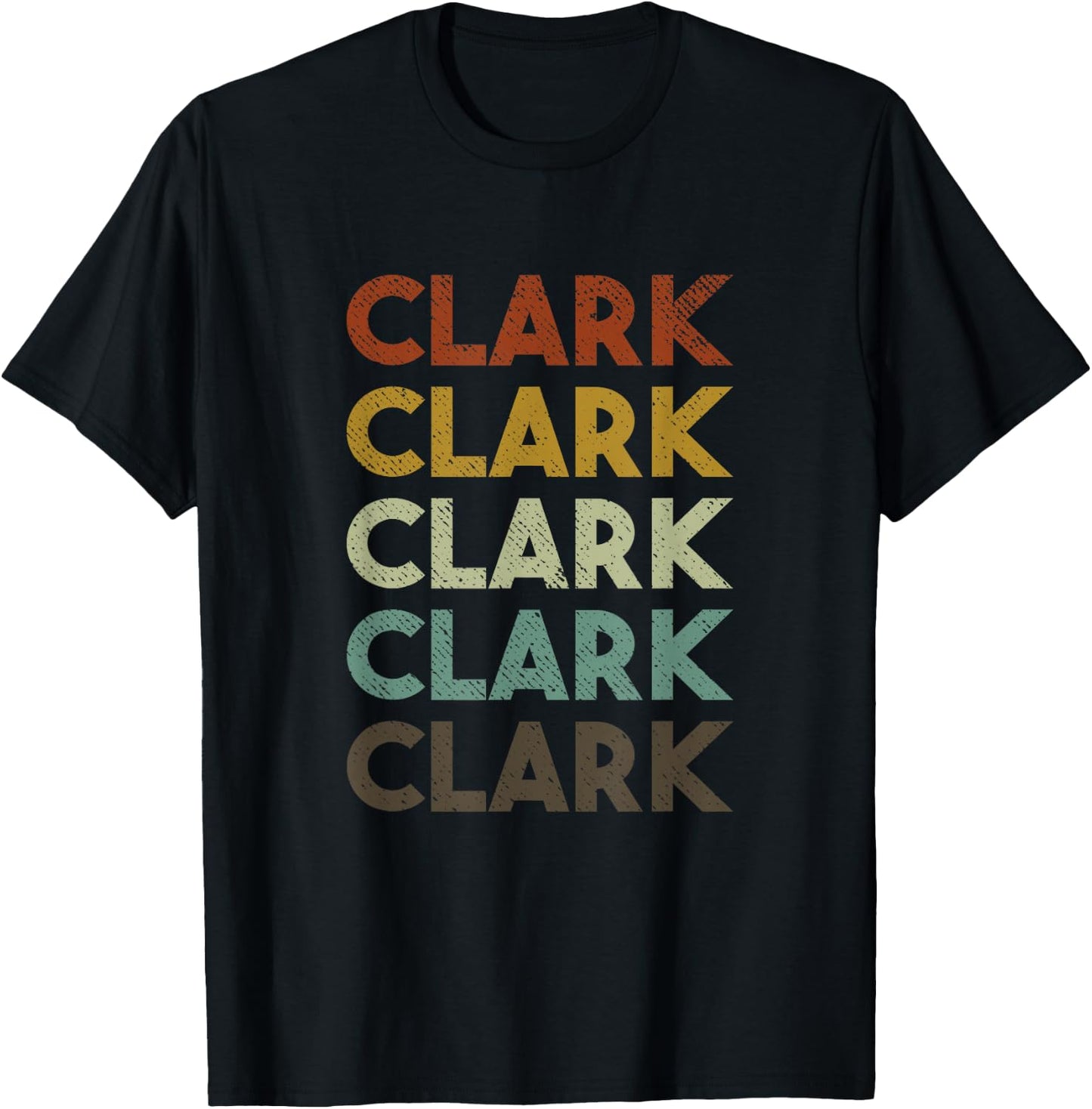 Retro Clark Vintage 80s Style T-Shirt - T-Shirt | Black