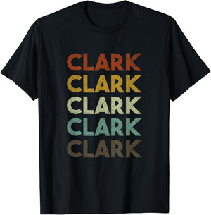 Retro Clark Vintage 80s Style T-Shirt - T-Shirt | Black