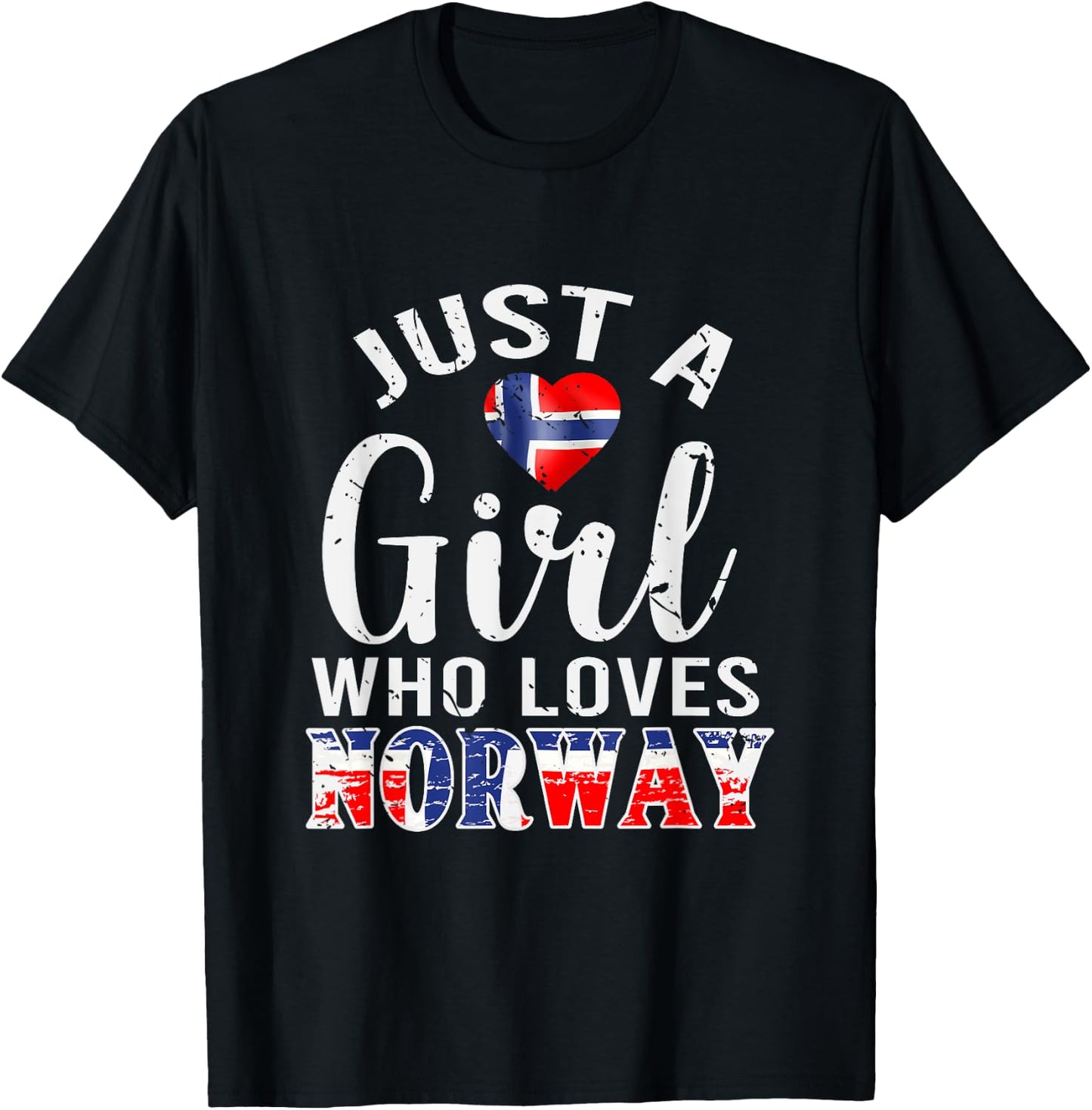 Norway Lover Norwegian Women Girls Gift Norway T-Shirt - T-Shirt | Black