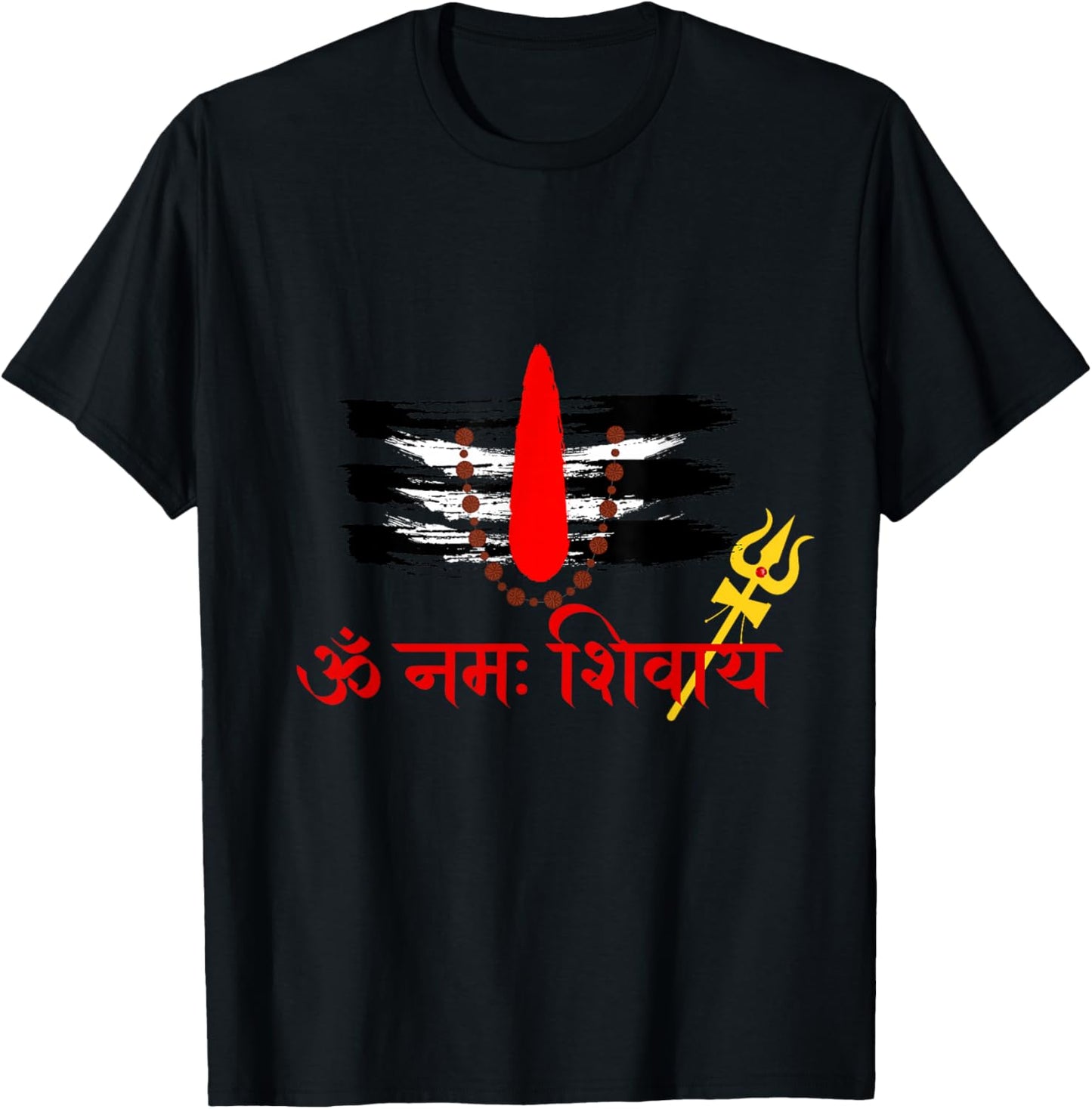 Lord Shiva Om Namah Shivaay Har Har Mahadev Indian culture T-Shirt - T-Shirt | Black