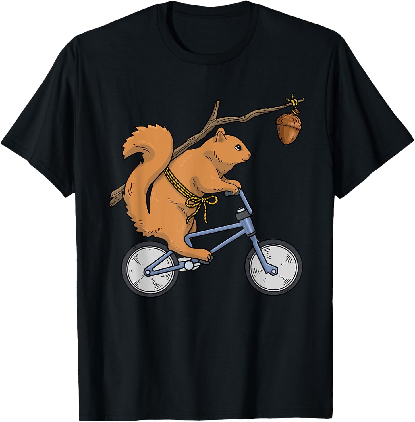 Bicycle Squirrel Women Squirrel Shirt Kids Birdfeeder T-Shirt - T-Shirt | Black