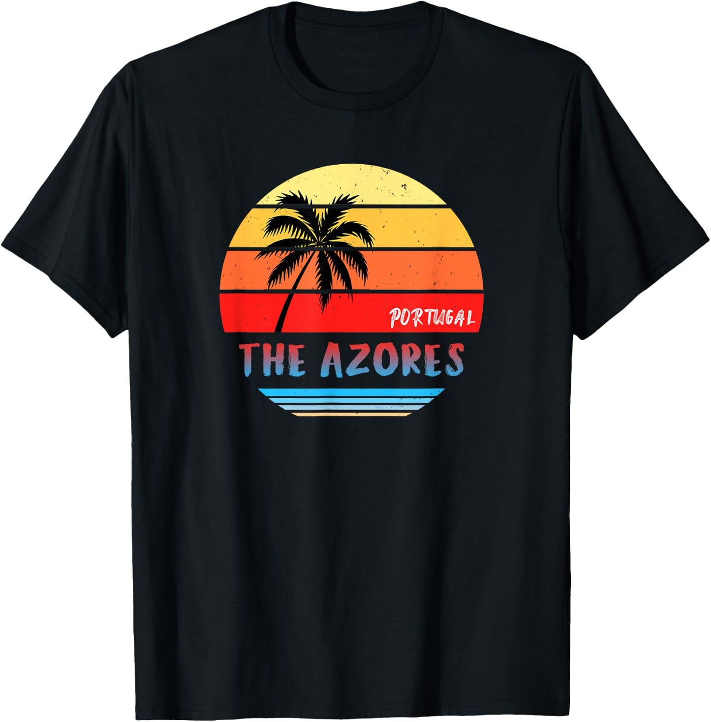 The Azores Gift Souvenir | Portugal T-Shirt - T-Shirt | Black
