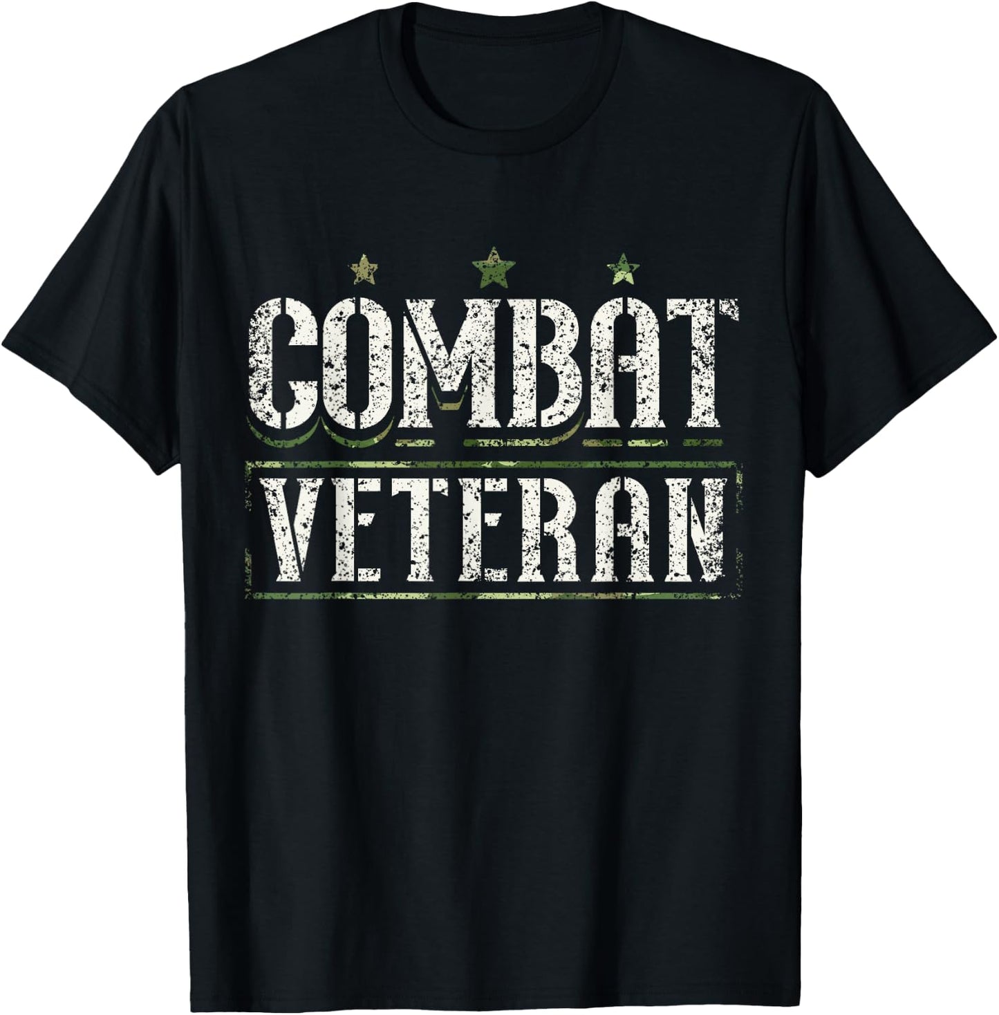 Combat Veteran Veterans Veteran's Day Combat Veteran T-Shirt - T-Shirt | Black