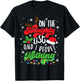 On The Naughty List And I Regret Nothing Funny Xmas Family T-Shirt - T-Shirt | Black