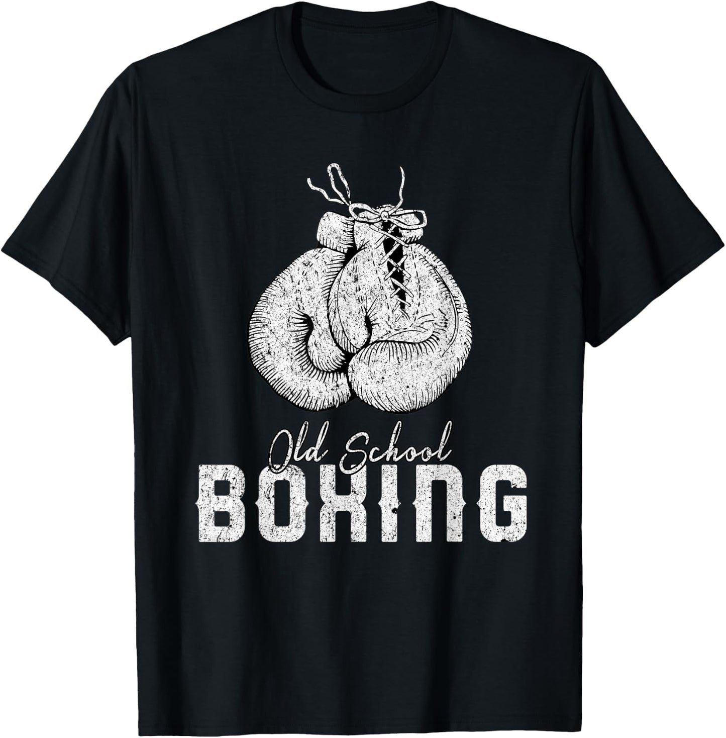Old School Boxing Classic Fighting T-Shirt - T-Shirt | Black