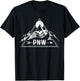 PNW - Pacific Northwest Outdoor Apparel Co. Black Adults , Small, Short Sleeve, , Modern Mountain Letter Print Embroidery T-Shirt - T-Shirt | Black