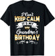 It's My Grandma's Birthday Shirt I Can't Keep Calm Grandma T-Shirt - T-Shirt | Black