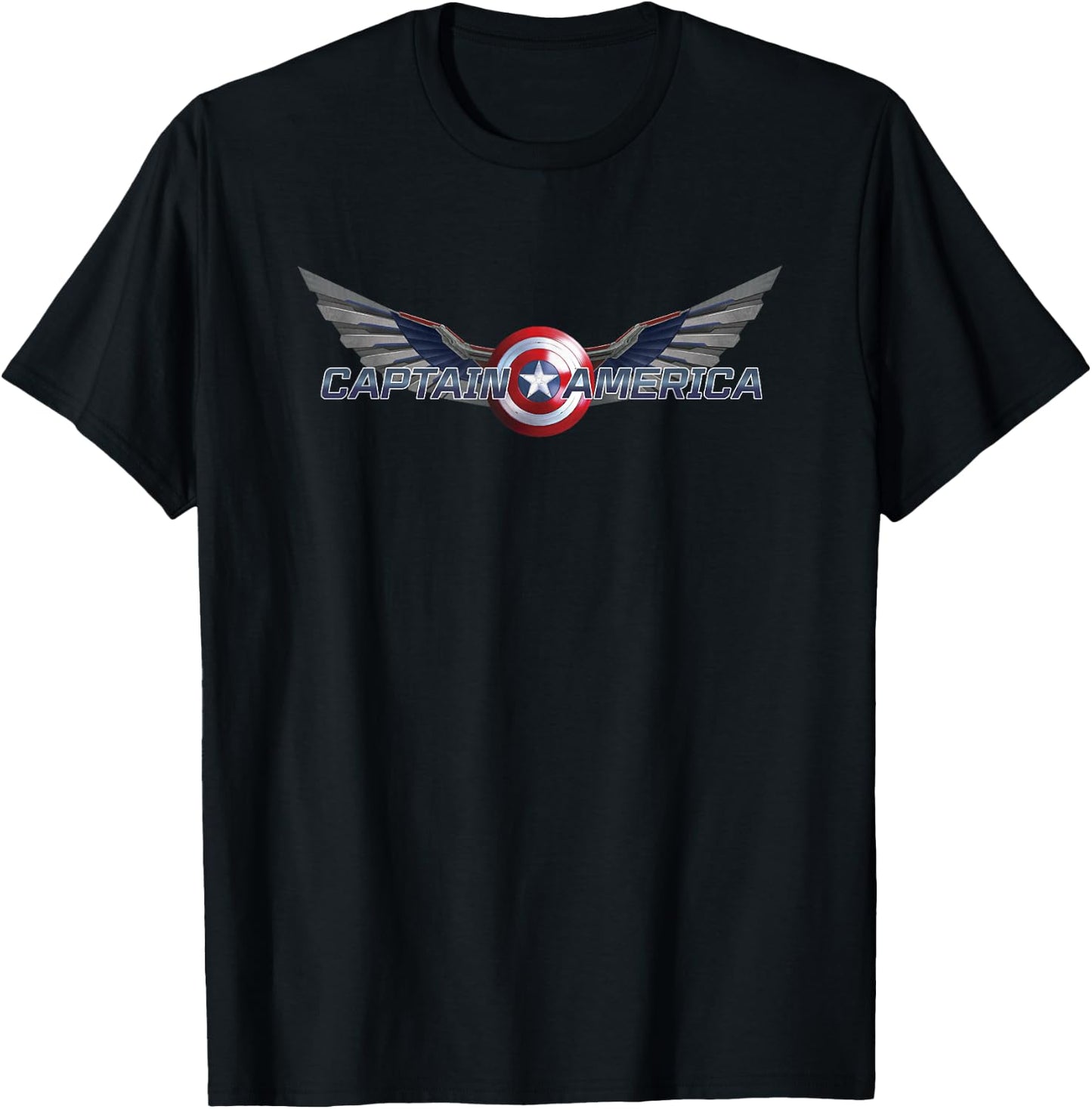 Marvel Falcon Winter Soldier Falcon Captain America Shield T-Shirt - T-Shirt | Black