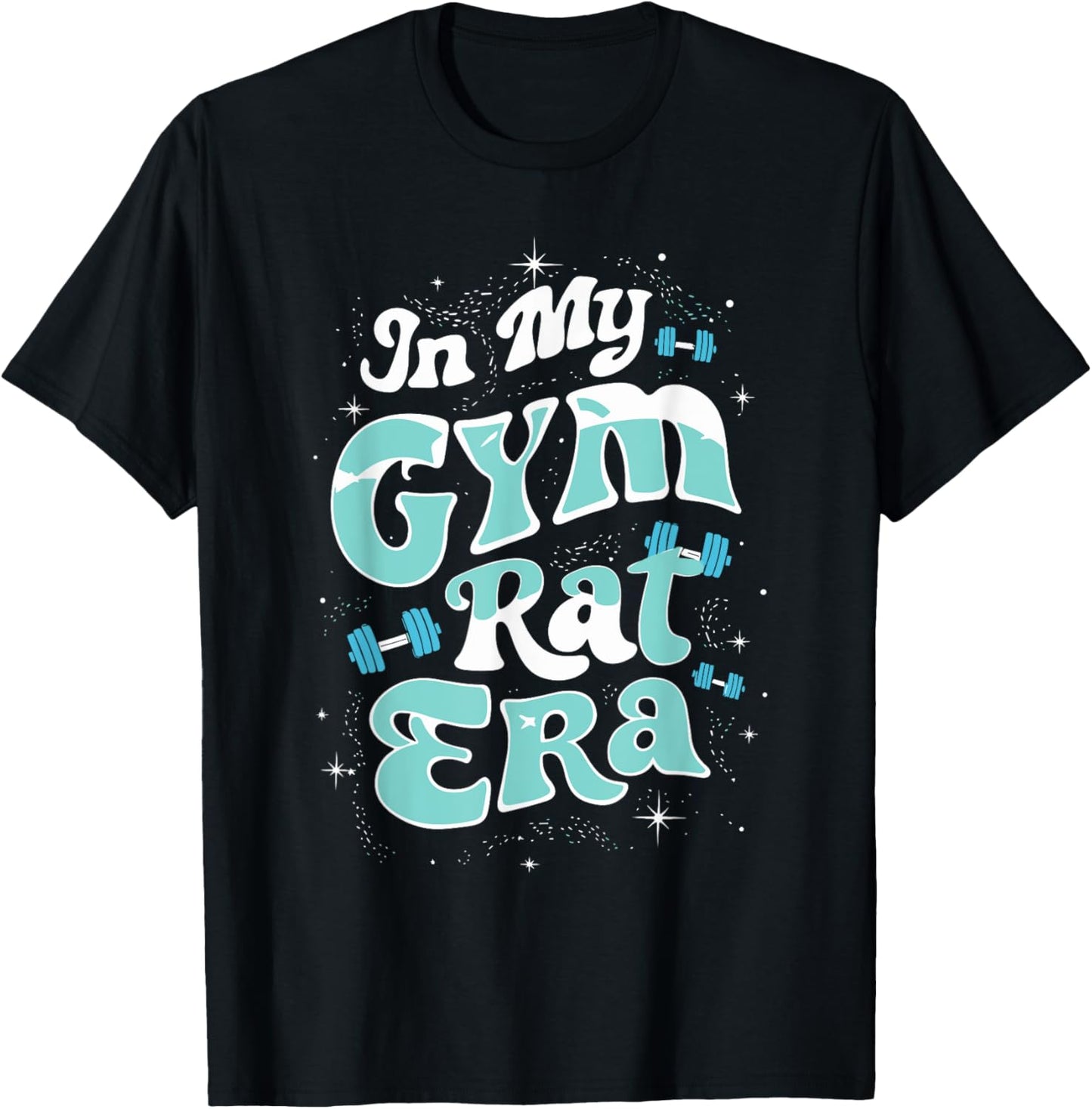 In My Gym Rat Era Groovy Fitness Bodybuilding Workout T-Shirt - T-Shirt | Black