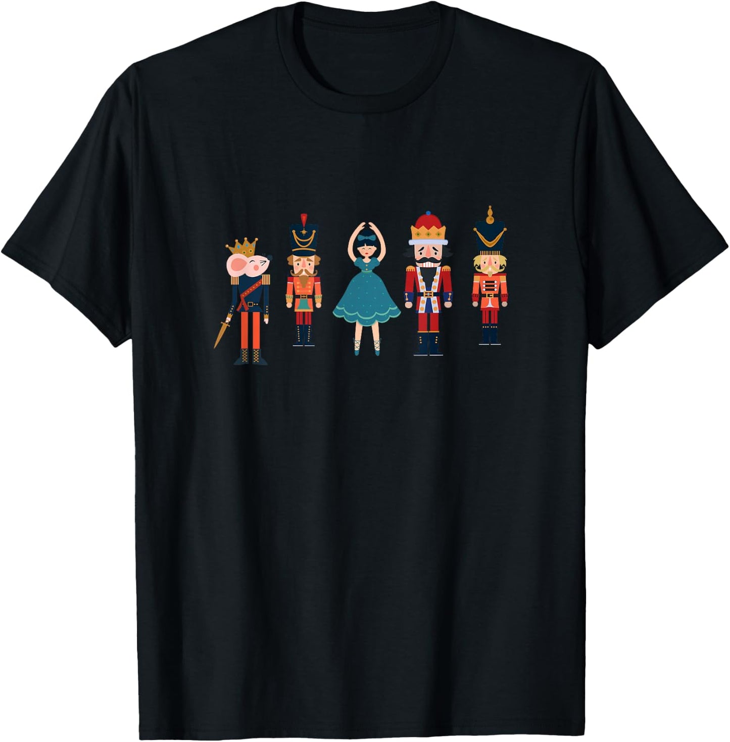 Christmas Nutcracker Ballet T-Shirt - T-Shirt | Black