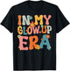 In My Glow Up Era Retro Groovy T-Shirt - T-Shirt | Black