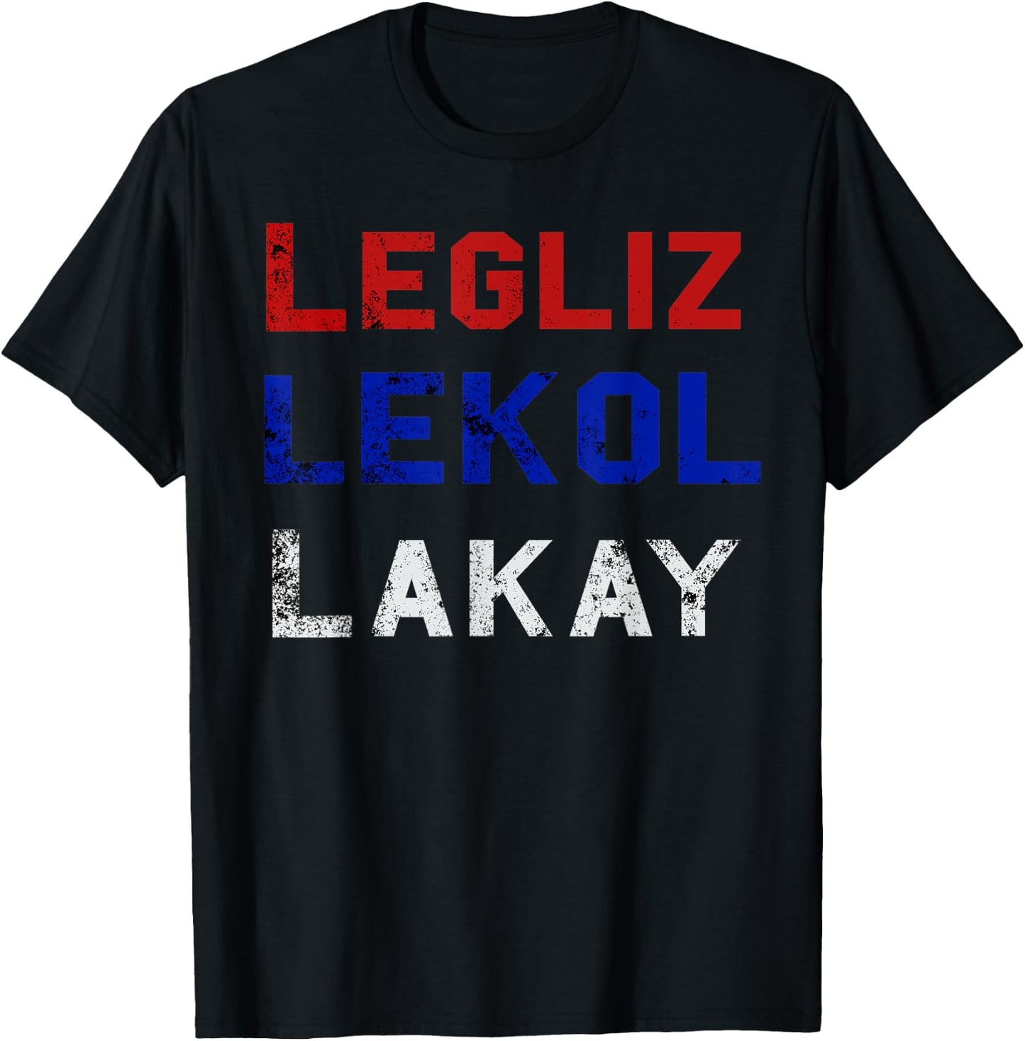 Haiti T - Legliz Lekol Lakay Haitian Gift T-Shirt - T-Shirt | Black