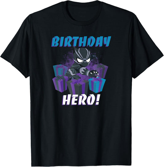 Marvel Black Panther Toon Party Birthday Hero T-Shirt - T-Shirt | Black