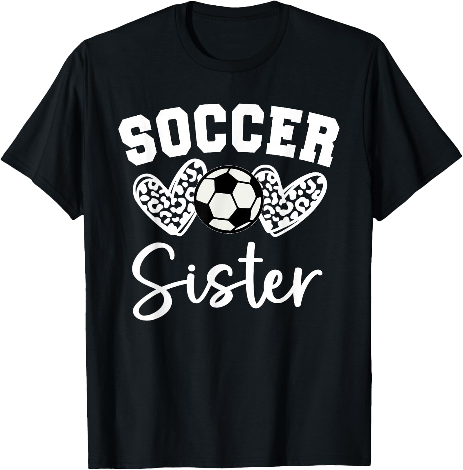 Soccer Sister Matching Family Soccer T-Shirt - T-Shirt | Black