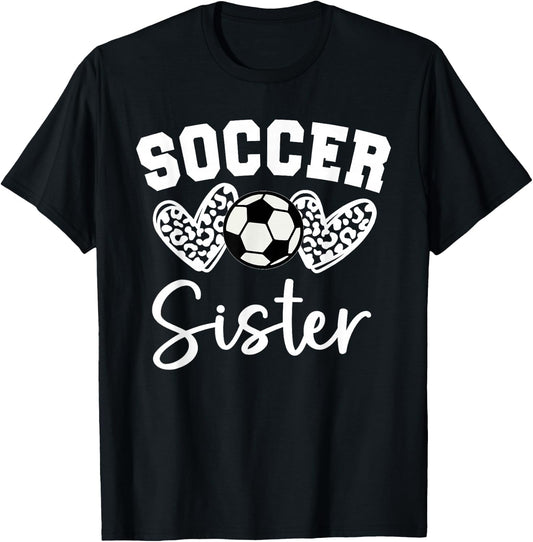 Soccer Sister Matching Family Soccer T-Shirt - T-Shirt | Black