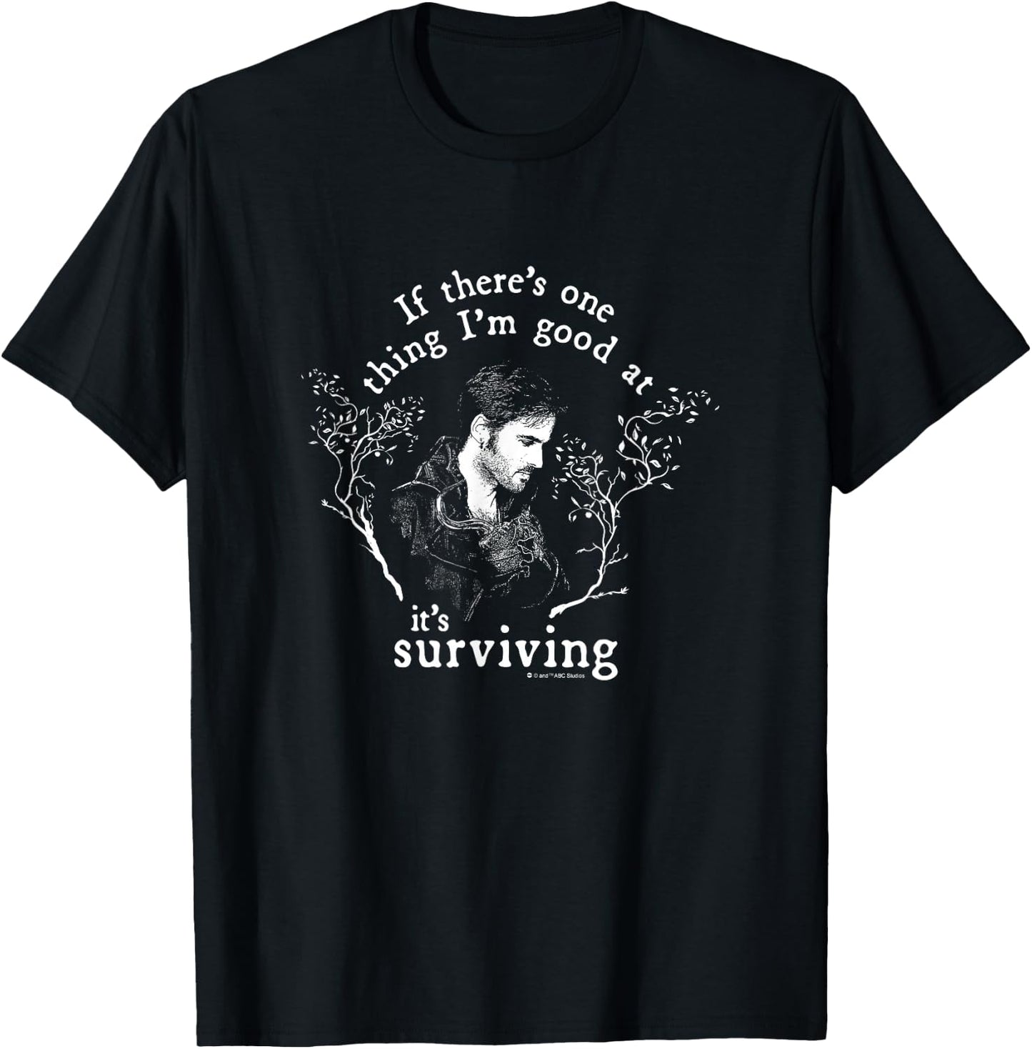 Once Upon a Time Hook Surviving T-Shirt - T-Shirt | Black