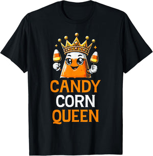 Candy Corn Queen T-Shirt - T-Shirt | Black
