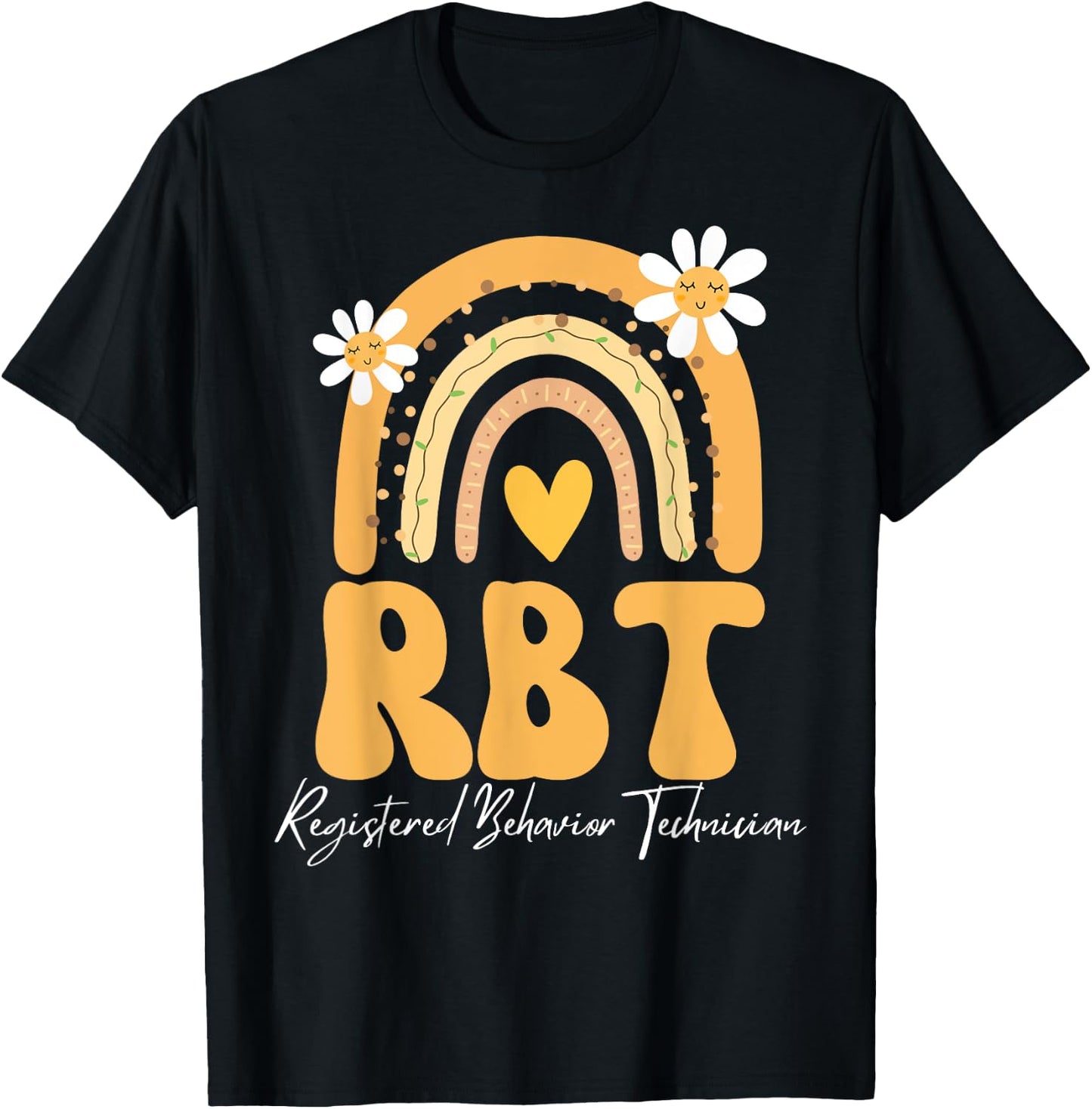 Registered Behavior Technician RBT Behavior Therapist ABA T-Shirt - T-Shirt | Black