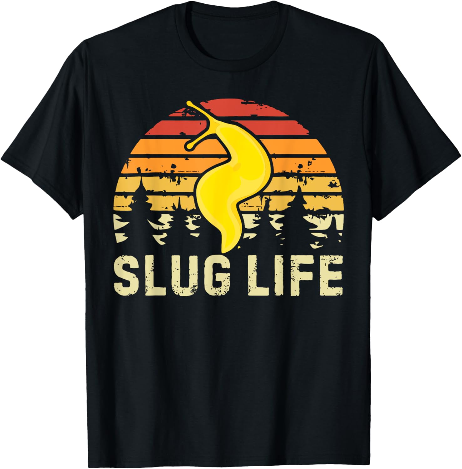 Slug Life Yellow Banana Slug Snail Lover Slug Costume T-Shirt - T-Shirt | Black