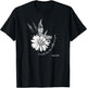 Women's Christian Botanical Flower Scripture T-Shirt - T-Shirt | Black