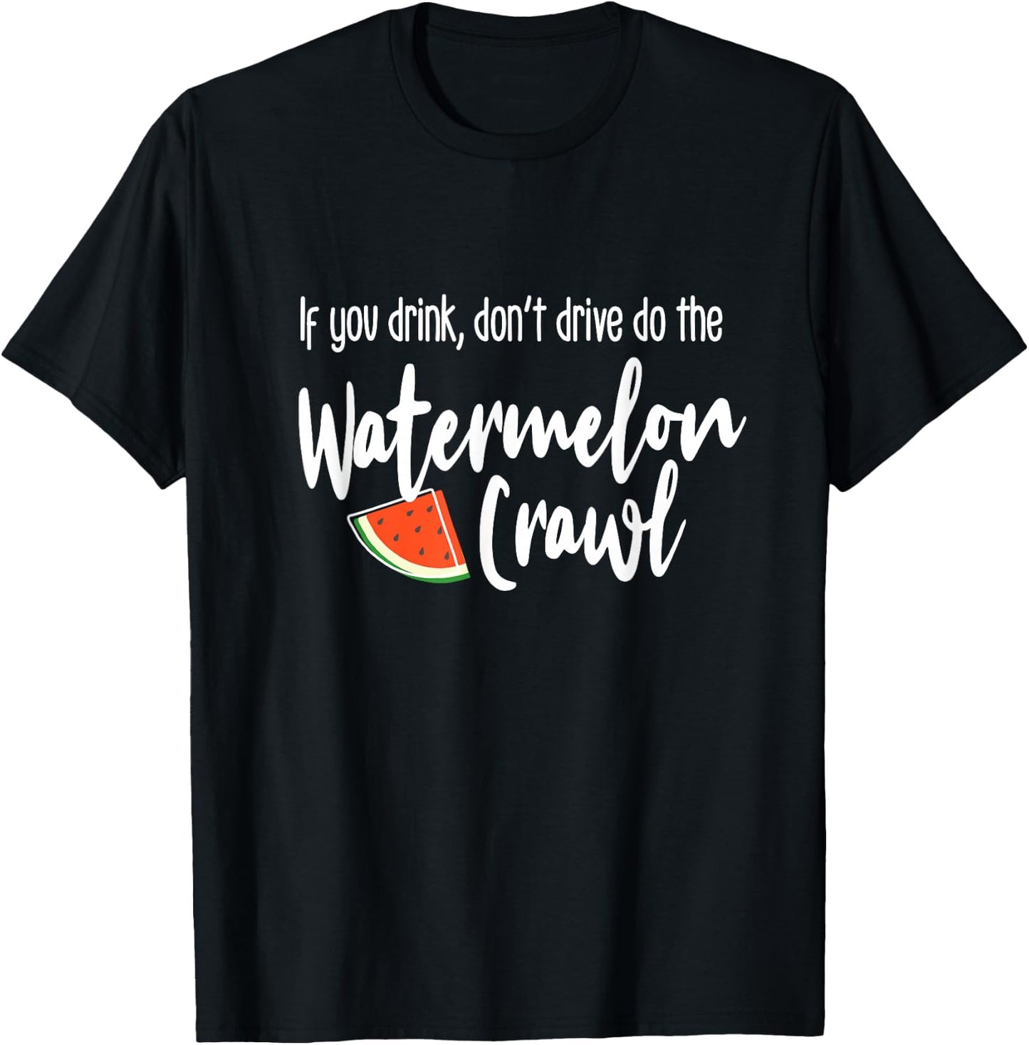 Watermelon Crawl T-Shirt - T-Shirt | Black