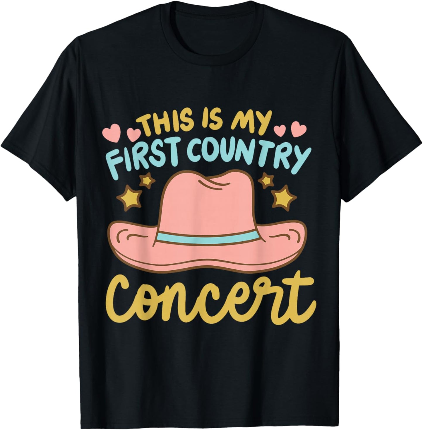 This is My First Country Concert T-Shirt - T-Shirt | Black