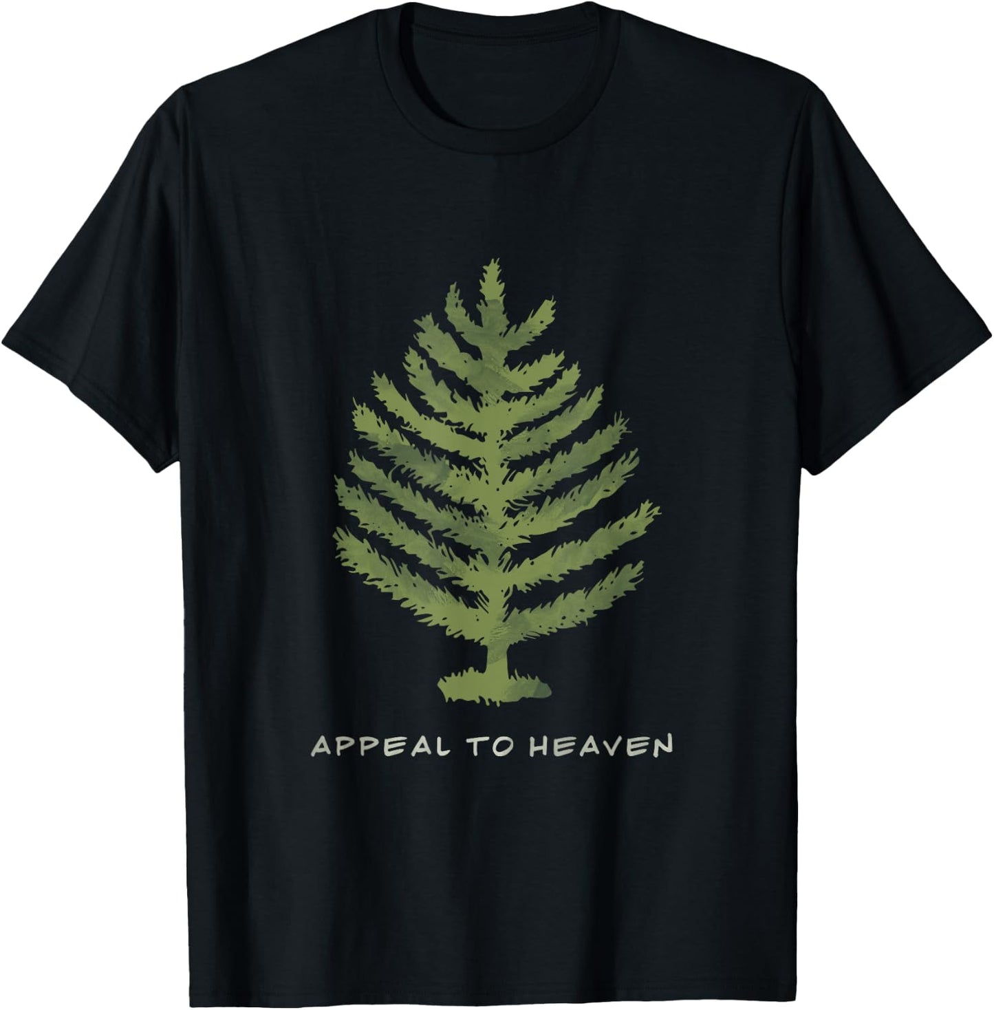Patriotic Appeal to heaven George Washington battle flag T-Shirt - T-Shirt | Black