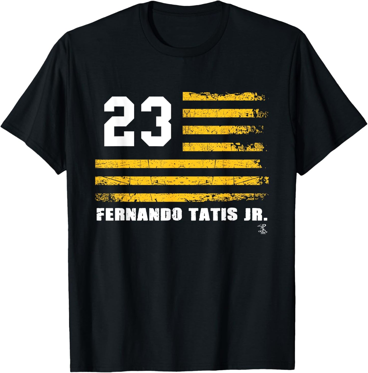 Fernando Tatis Jr Vintage Flag Gameday T-Shirt - T-Shirt | Black