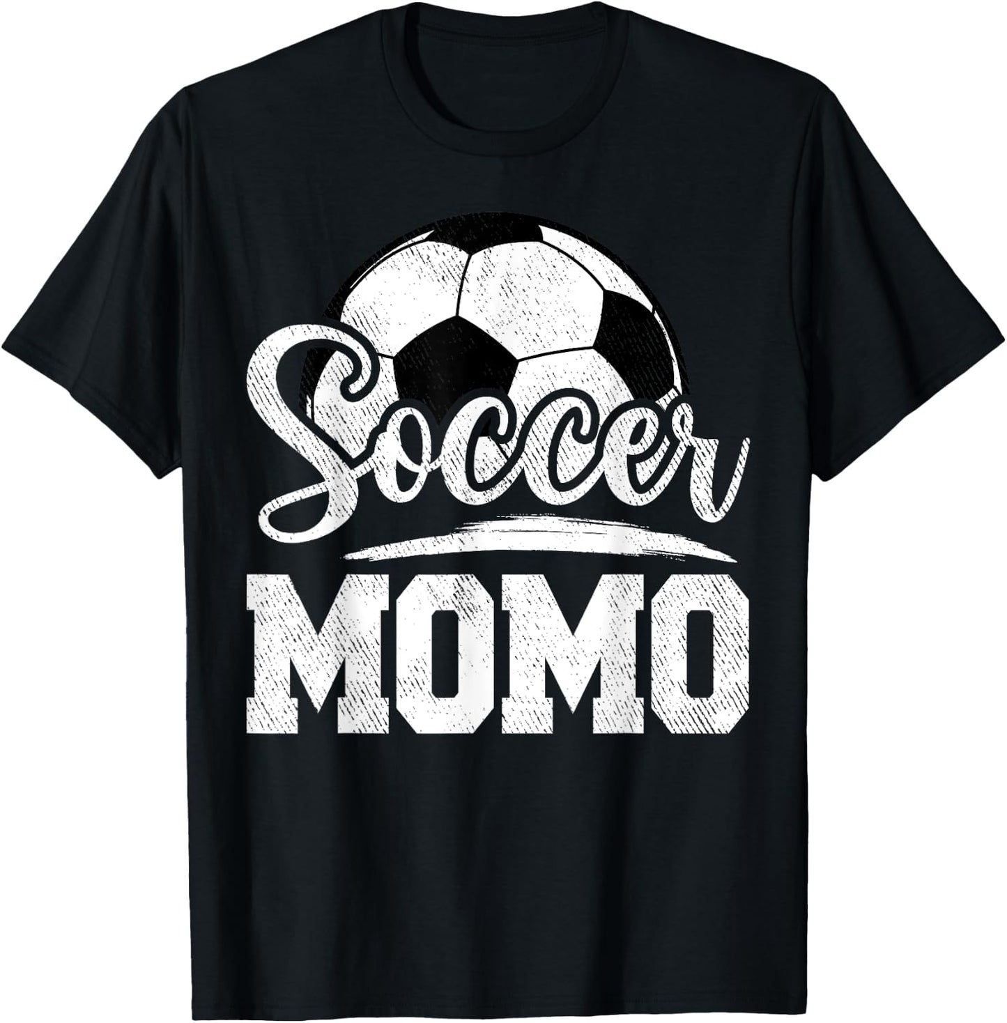 Soccer Momo Soccer Player Game Day Mother's Day T-Shirt - T-Shirt | Black