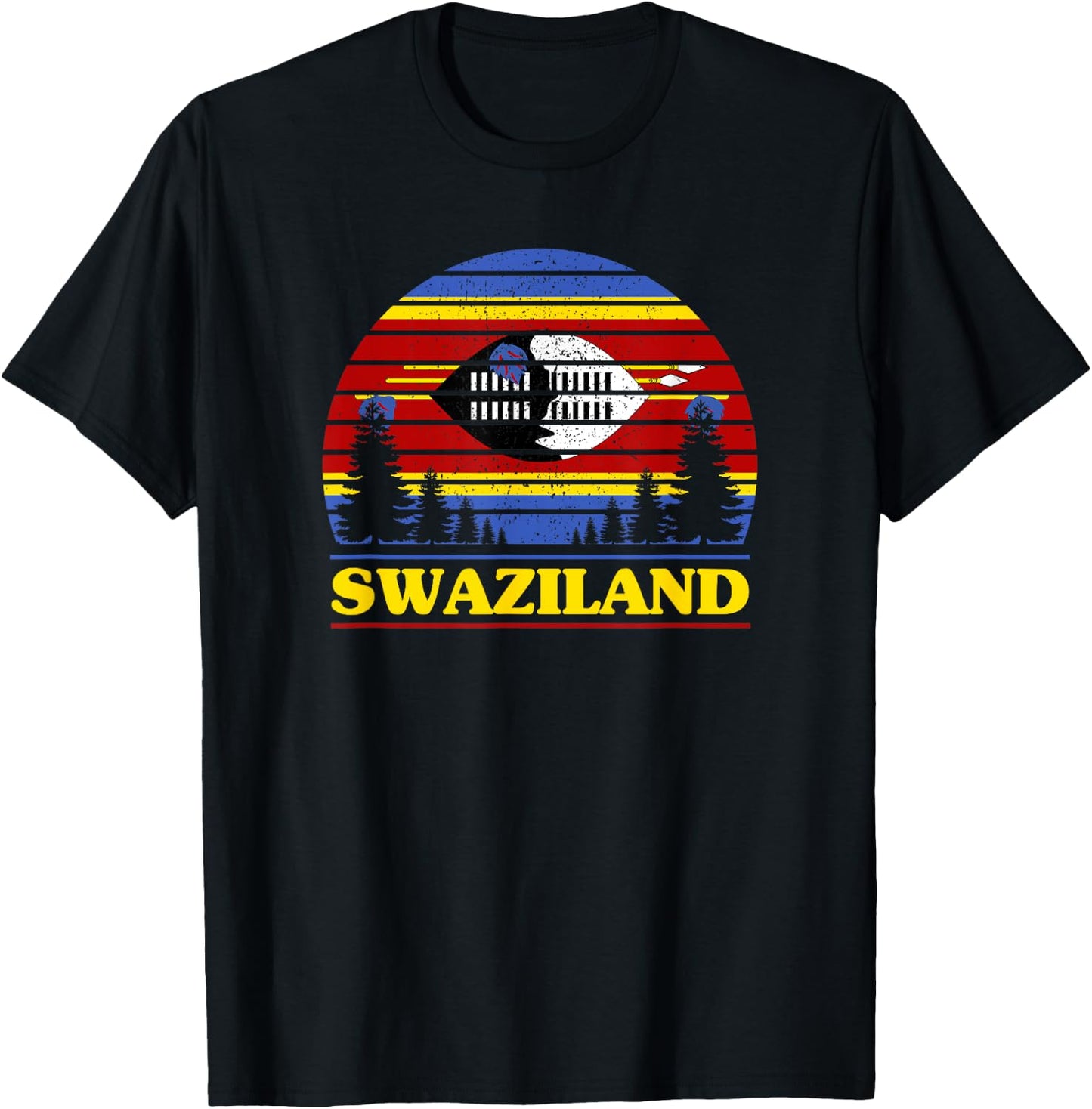Swaziland T-Shirt - T-Shirt | Black