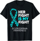 Scleroderma Awareness Her Fight is my Fight Disease T-Shirt - T-Shirt | Black