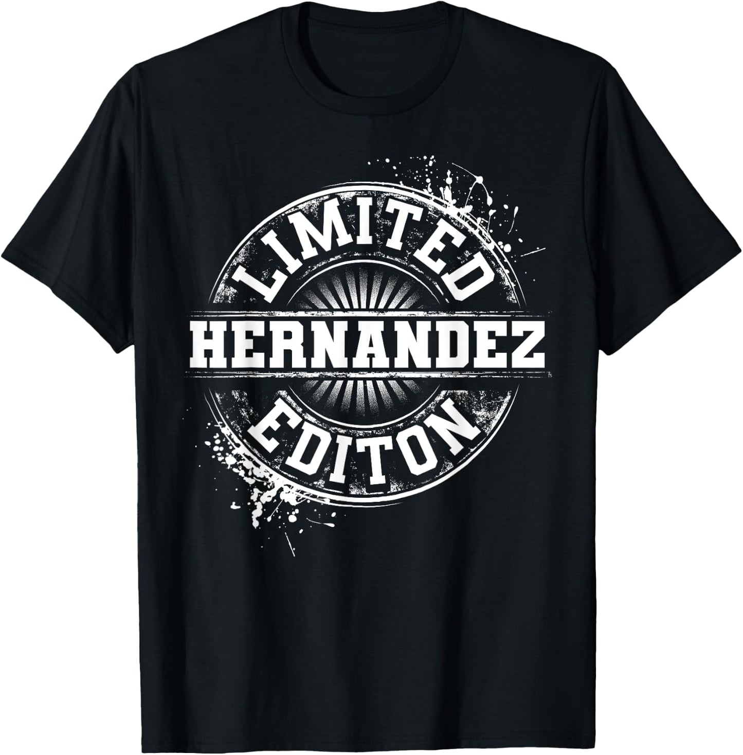 HERNANDEZ Funny Surname Family Tree Birthday Reunion Gift T-Shirt - T-Shirt | Black