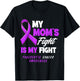 My Mom's Fight Is My Fight Pancreatic Cancer Awareness T-Shirt - T-Shirt | Black