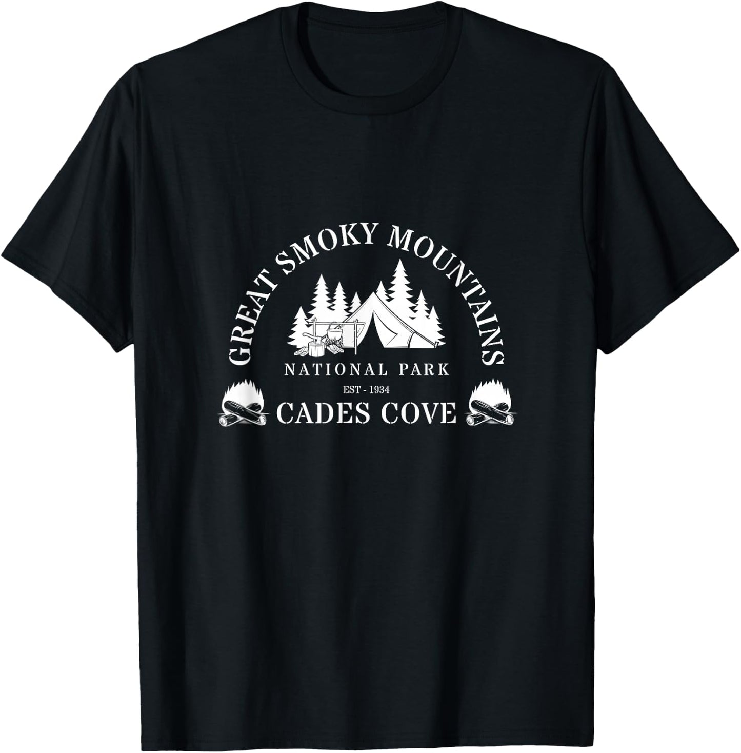 Great Smoky Mountains Cades Cove T-Shirt - T-Shirt | Black