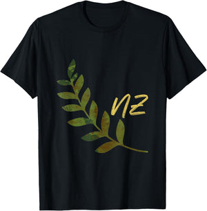 Kiwi Oceania Fern NZ Gift New Zealand T-Shirt - T-Shirt | Black